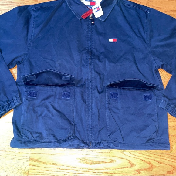 Vintage Tommy Hilfiger Sailing Gear Lightweight Oversized Jacket - Size Large - Picture 4 of 9